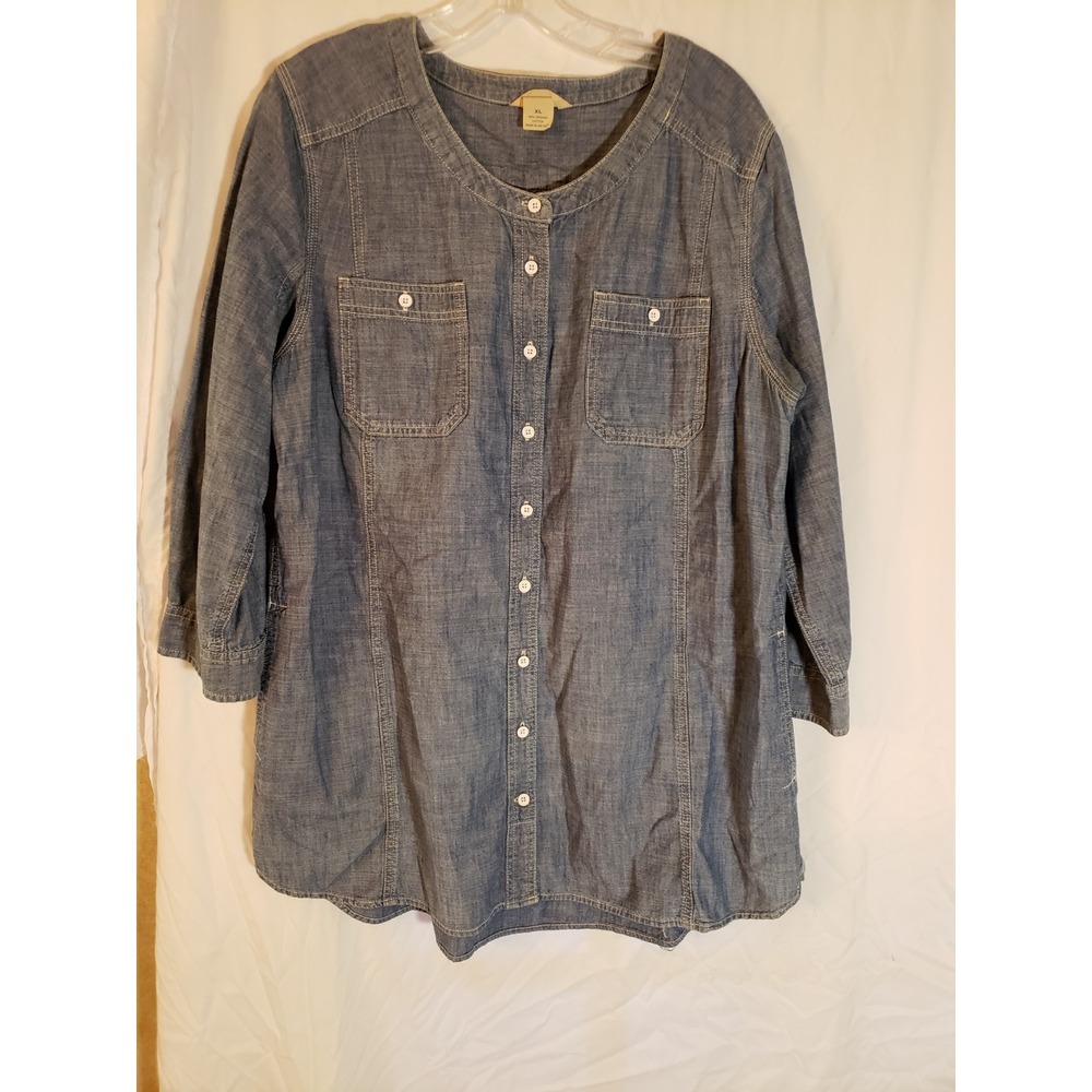 Women's Duluth Long Sleeve Jean Like Tunic Size XL